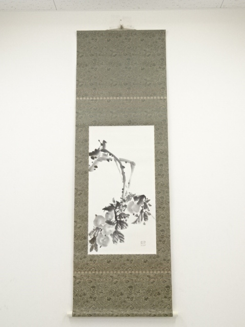 JAPANESE HANGING SCROLL / HAND PAINTED / FRUITS 